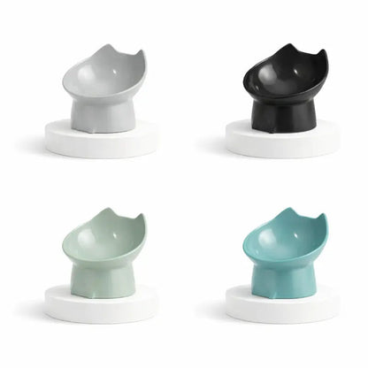 Gamelle design pour chat - Gaféli : vue quatre coloris - AstuceChat