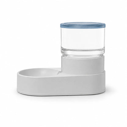 Gamelle distributeur chat - Celvia : vue de profil du modèle Bleu Lagune - AstuceChat