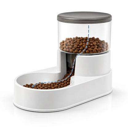 Gamelle distributeur chat - Celvia : fonctionnement par gravité sans électronique - AstuceChat