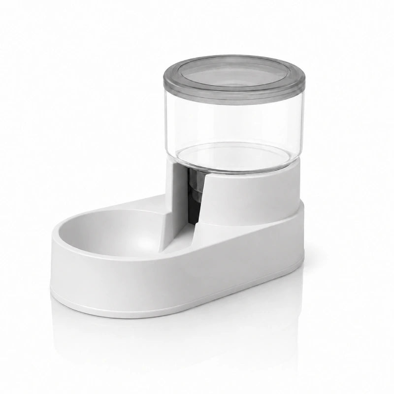Gamelle distributeur chat - Celvia : vue packshot du modèle Gris Brume - AstuceChat