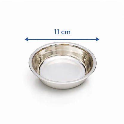 Gamelle eau chat anti renversement - Galance : dimensions du bol inox - AstuceChat