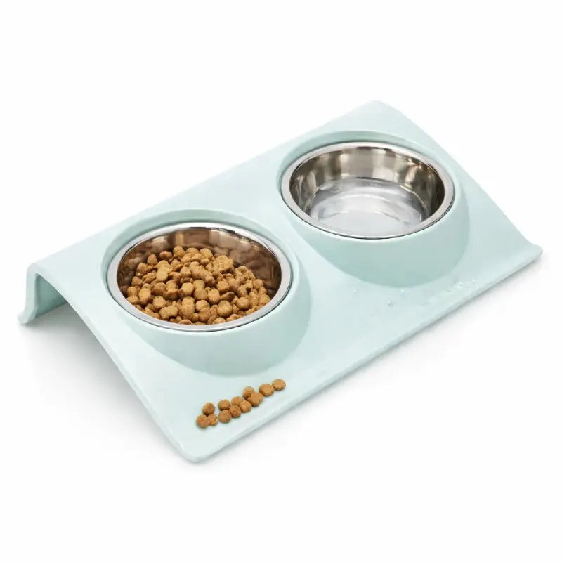 Gamelle eau chat anti renversement - Galance : modèle Bleu Céleste - AstuceChat