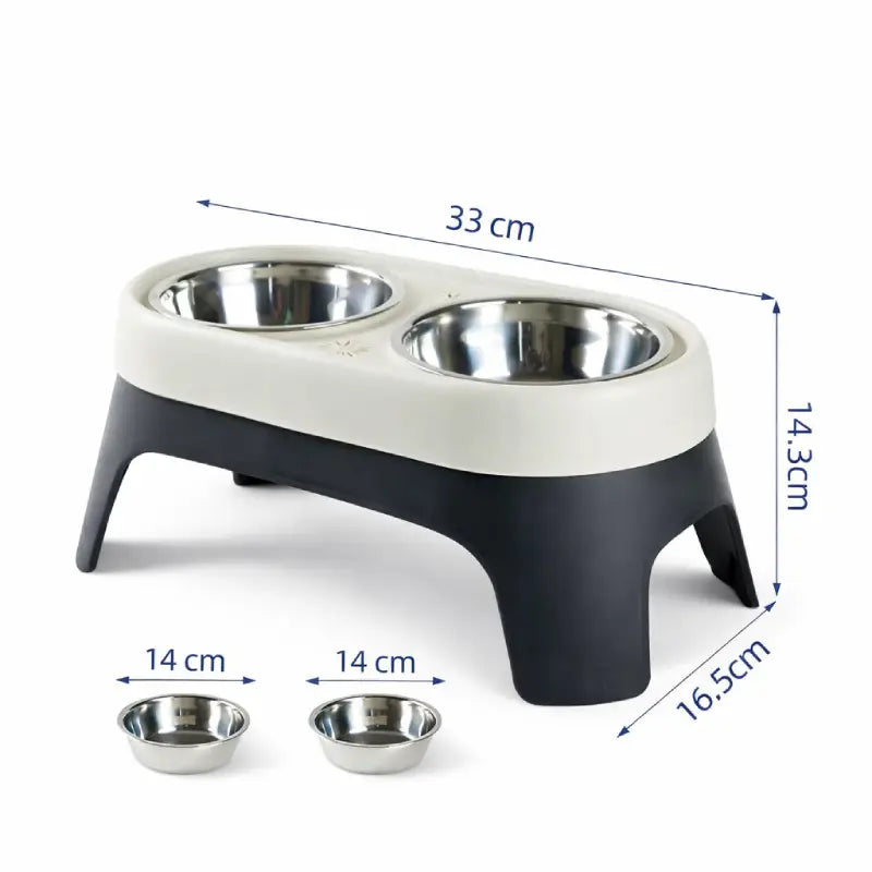 Gamelle en hauteur pour chat - Galyo : dimensions - AstuceChat