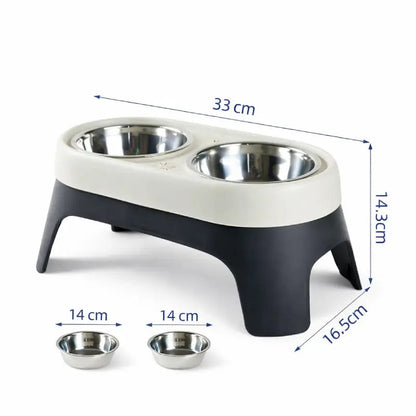Gamelle en hauteur pour chat - Galyo : dimensions - AstuceChat