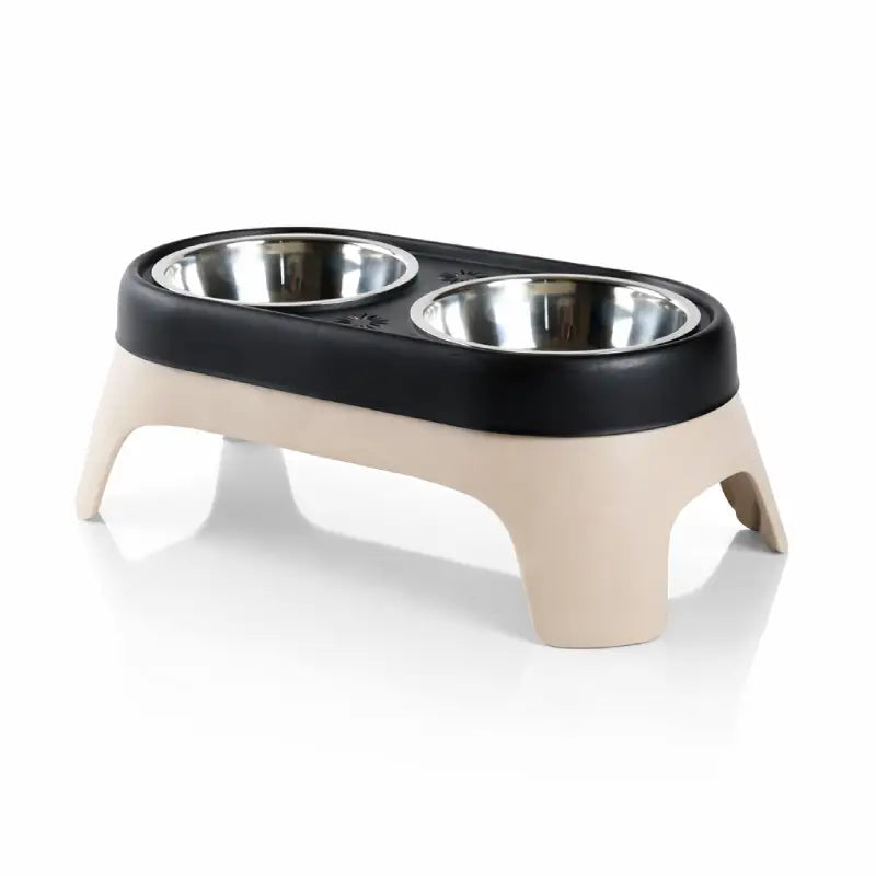 Gamelle en hauteur pour chat - Galyo : Noir Sable - AstuceChat