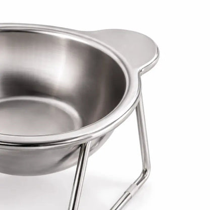 Gamelle en inox pour chat - Galiox : détail bol inox - AstuceChat