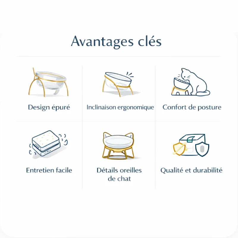 Gamelle en verre pour chat - Gadéko : avantages clés - AstuceChat