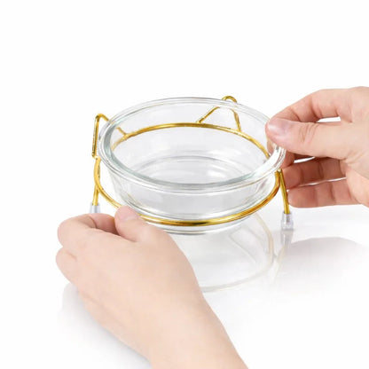 Gamelle en verre pour chat - Gadéko : bol amovible - AstuceChat