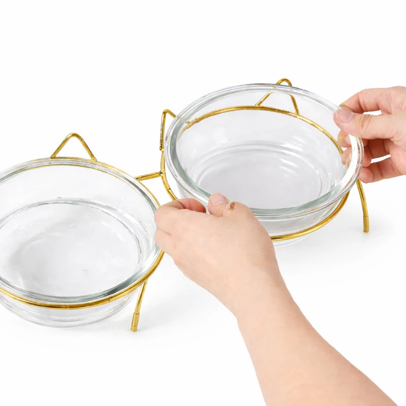 Gamelle en verre pour chat - Gadéko - bol amovible facile à retirer - AstuceChat