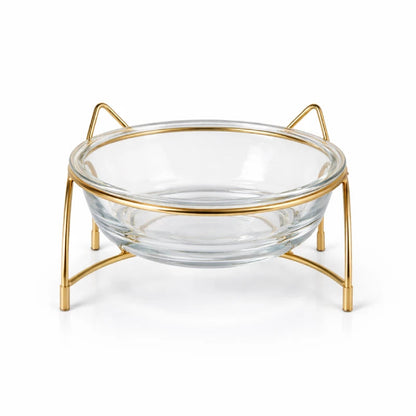 Gamelle en verre pour chat - Gadéko : modèle duo - AstuceChat