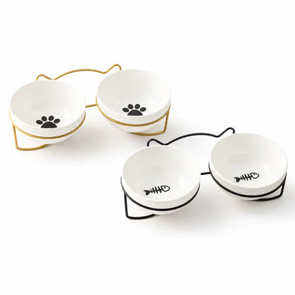 Gamelle ergonomique chat - Gavielle : ensemble des configurations - AstuceChat