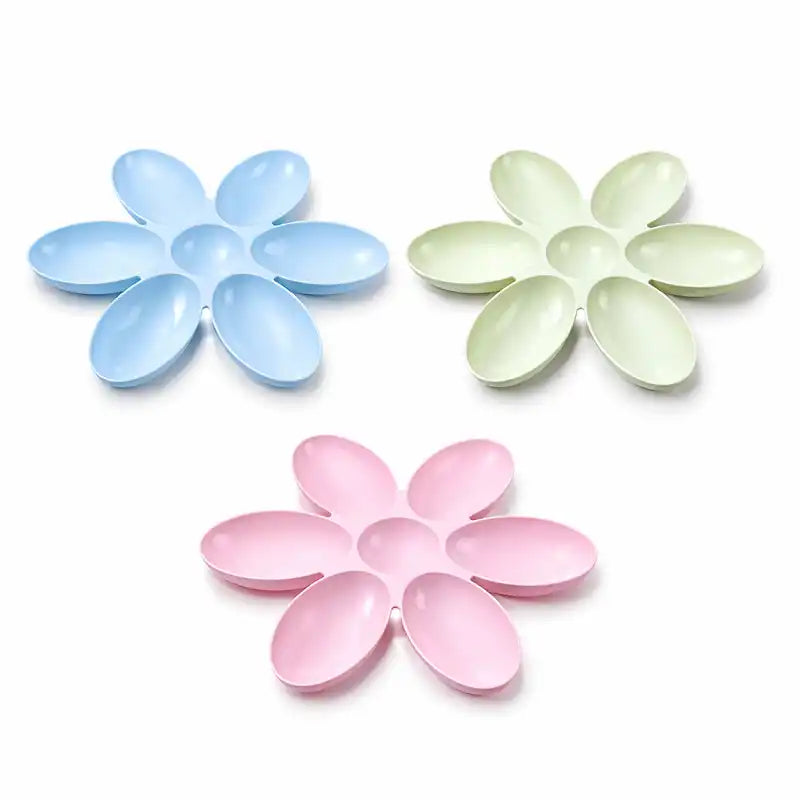 Gamelle fleur pour plusieurs chatons - Gaflora : disponible en Bleu Céleste, Vert Tilleul et Rose Poudré pour s’adapter à tous les intérieurs - AstuceChat
