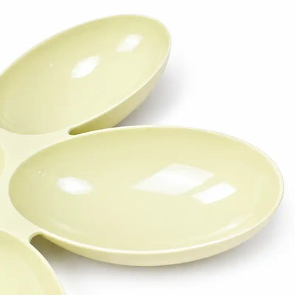 Gamelle fleur pour plusieurs chatons - Gaflora : modèle Vert Tilleul details - AstuceChat