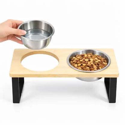 Gamelle inclinée pour chat - Garéon : bol amovible - AstuceChat