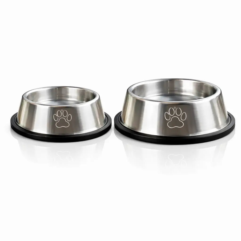 Gamelle inox chat - Galnox : diamètre 15,5 cm  et 18 cm double mix - AstuceChat