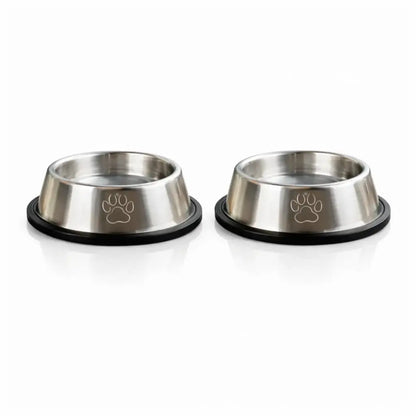 Gamelle inox chat - Galnox : diamètre 15,5 cm double - AstuceChat