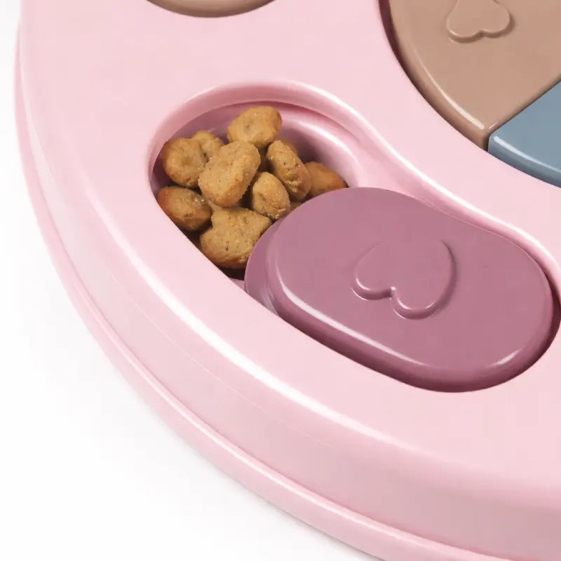 Gamelle labyrinthe chat - Galaby : détails modèle Rose Poudré - AstuceChat