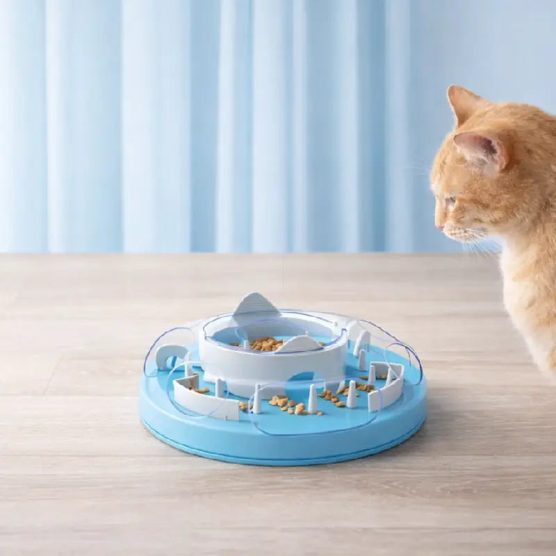 Gamelle ludique pour chat - Galudéa : lifestyle chat roux - AstuceChat