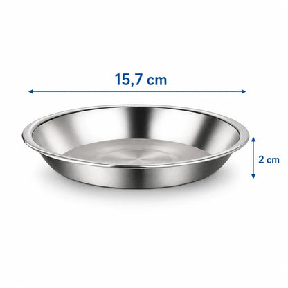 Gamelle plate pour chaton - Ganox : dimensions du modèle 15,7 cm - AstuceChat