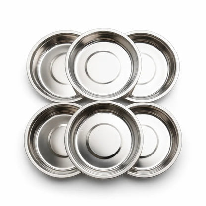 Gamelle plate pour chaton - Ganox : lot de gamelles en acier inoxydable - AstuceChat