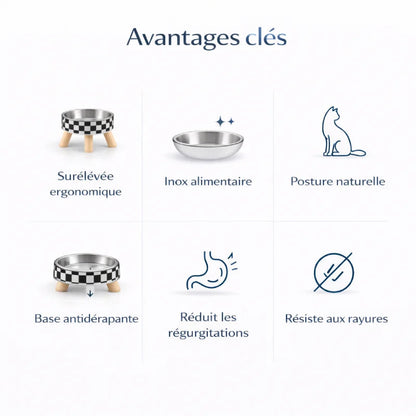 Gamelle pois ou damier - Galéox : avantages clés - AstuceChat