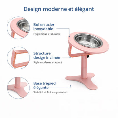 Gamelle pour chat surélevée - Galtura : design moderne et élégant - AstuceChat