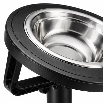 Gamelle pour chat surélevée - Galtura : détail bol inox - AstuceChat