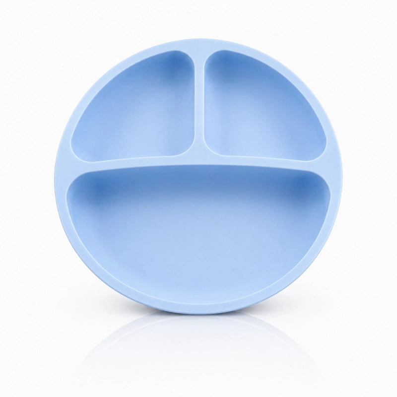 Gamelle pour chaton compartimentée - Gacompa : 3 compartiments en Bleu Céleste - AstuceChat