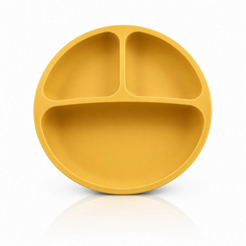 Gamelle pour chaton compartimentée - Gacompa : 3 compartiments en Jaune Soleil - AstuceChat