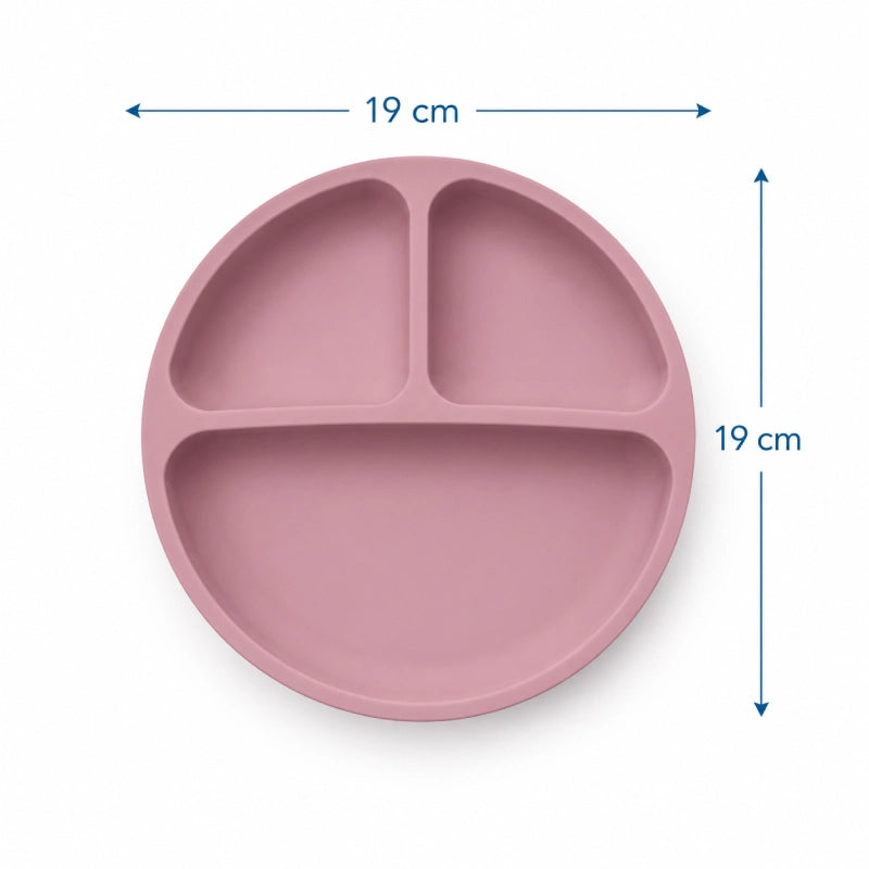 Gamelle pour chaton compartimentée - Gacompa : format 19 cm x 19 cm en Rose Ancien - AstuceChat