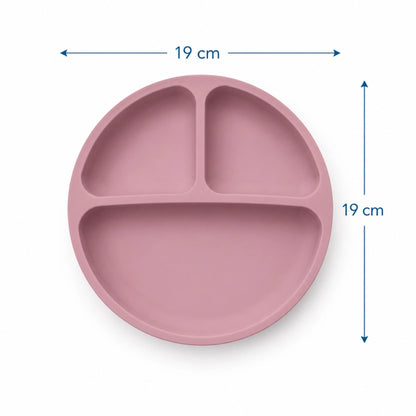 Gamelle pour chaton compartimentée - Gacompa : format 19 cm x 19 cm en Rose Ancien - AstuceChat