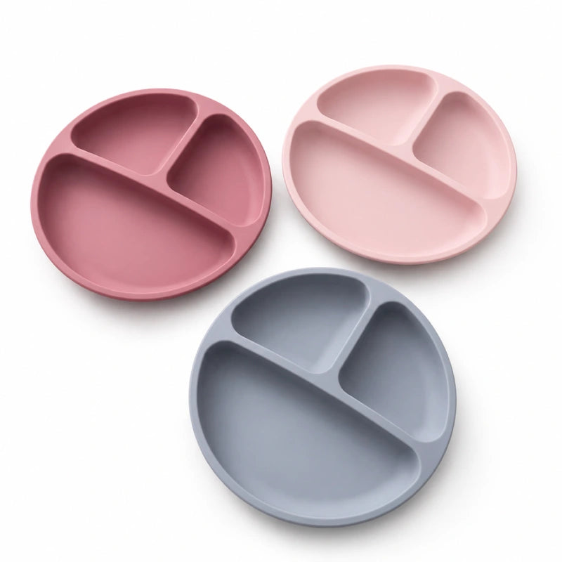 Gamelle pour chaton compartimentée - Gacompa : modèles Rose Ancien, Gris Brume et Rose Poudré - AstuceChat