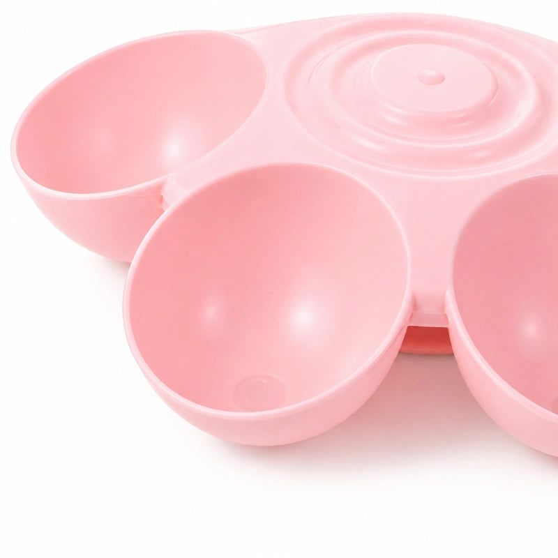 Gamelle pour chaton ergonomique - Garoue : gros plan sur les compartiments arrondis - AstuceChat