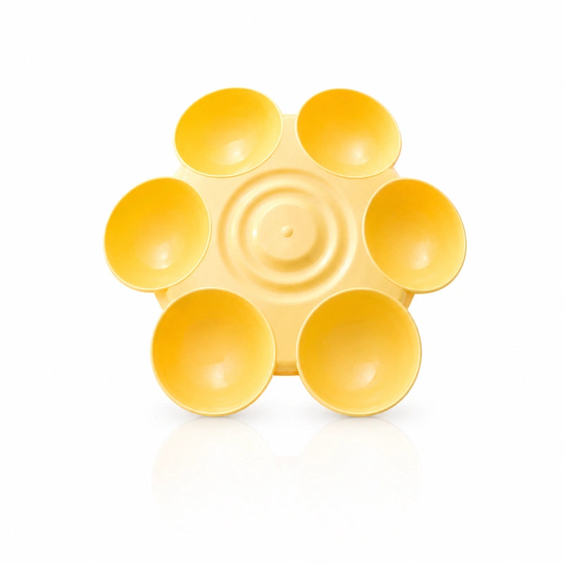 Gamelle pour chaton ergonomique - Garoue : modèle Jaune Soleil - AstuceChat
