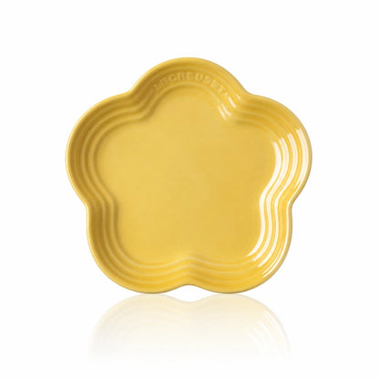 Gamelle pour chaton fait main - Gamain : assiette fleur Jaune Soleil - AstuceChat