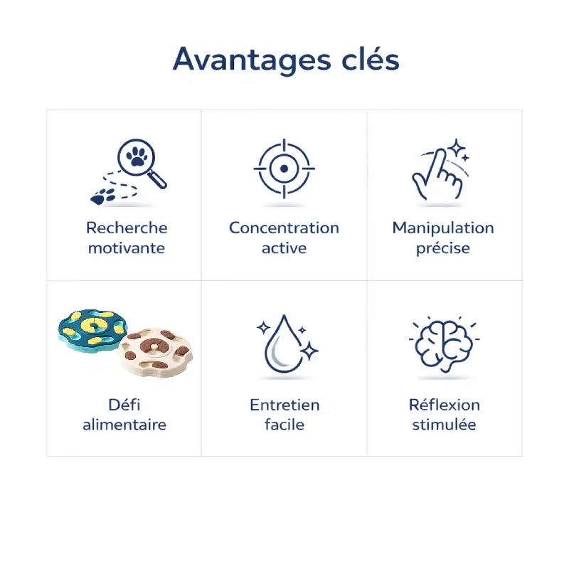 Gamelle puzzle Chat - Gavélis : avantages clés - AstuceChat