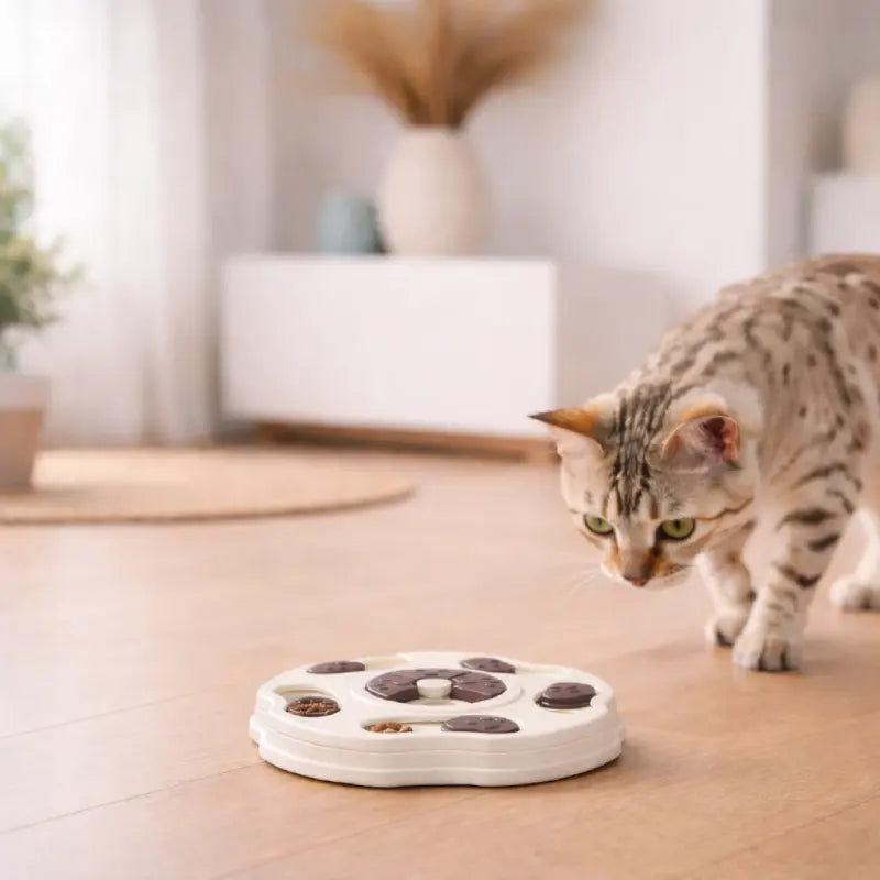 Gamelle puzzle Chat - Gavélis : lifestyle chat tigré - AstuceChat