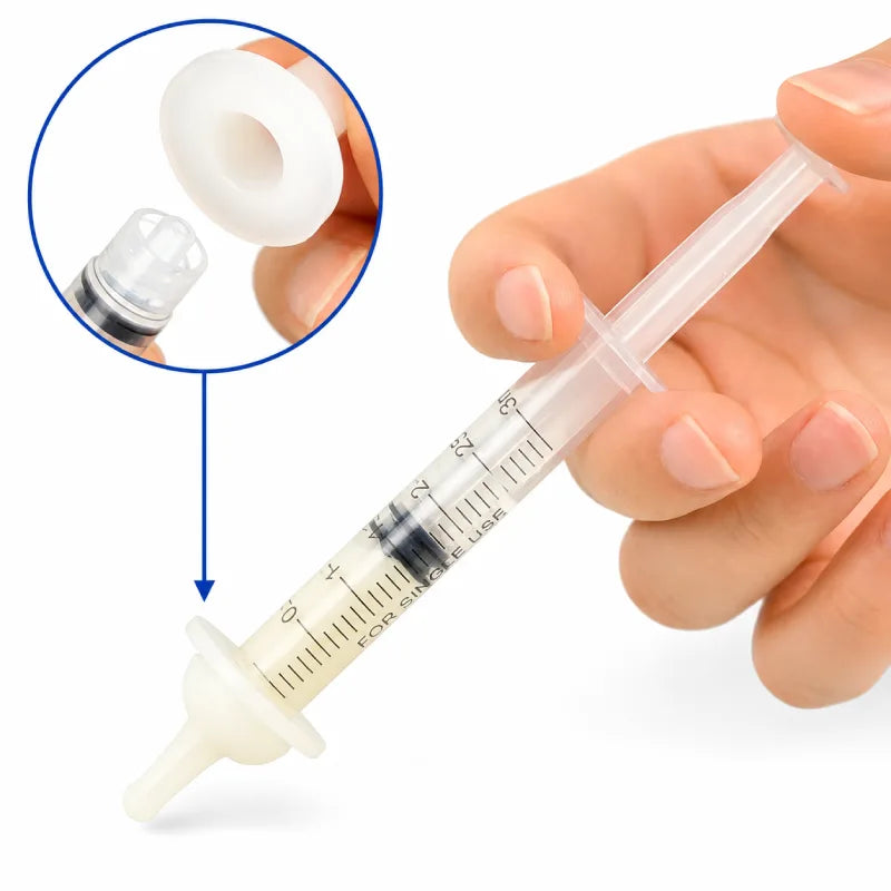 Kit biberon chaton - Nelora : adaptateur entre seringue et tétine pour dosage précis - AstuceChat