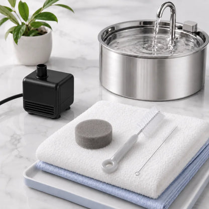 Nettoyage fontaine à eau chat - Kit, Axelia : kit complet - AstuceChat