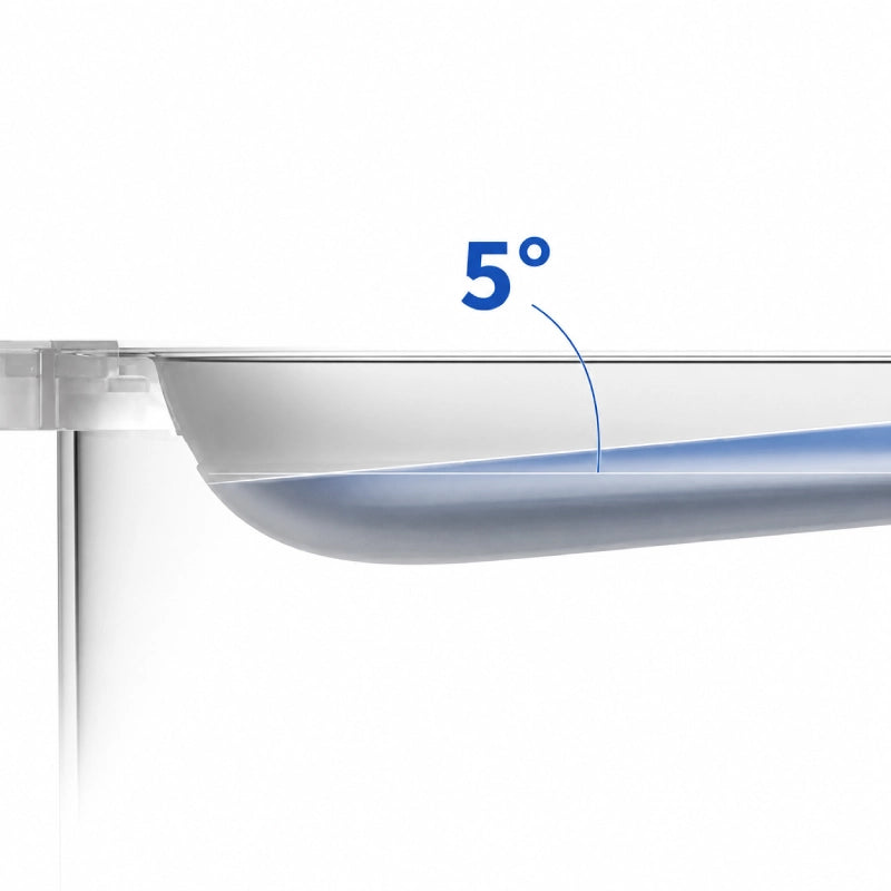 Petkit fontaine à eau - Eversweet Max : inclinaison à 5 degrés du bac inox - AstuceChat