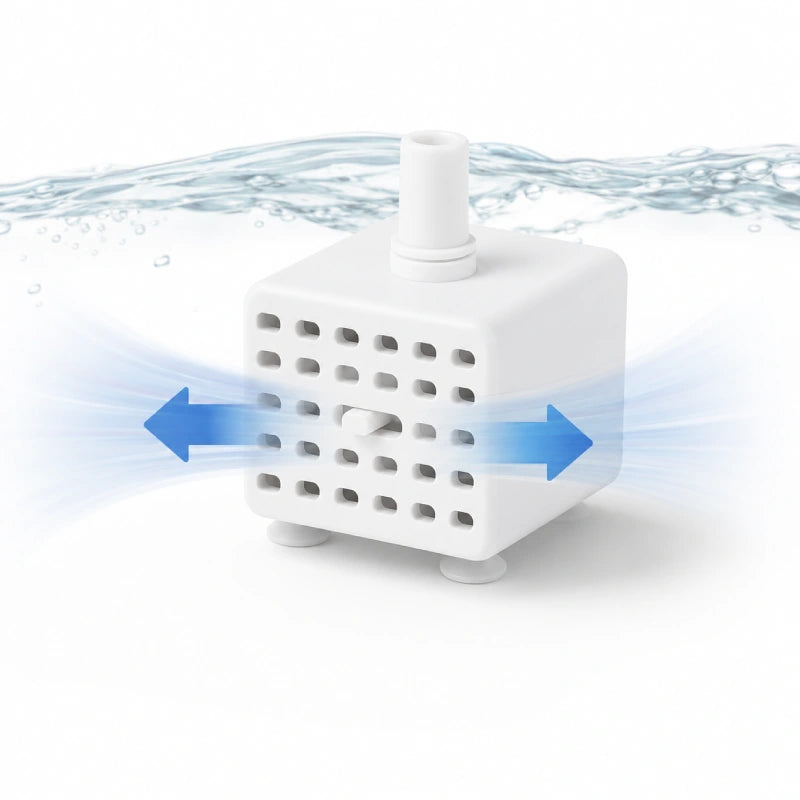 Pompe de remplacement pour fontaine à eau chat - Okeram : débit réglable - AstuceChat