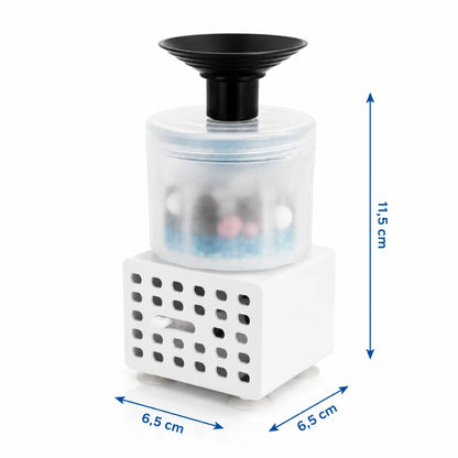 Pompe de remplacement pour fontaine à eau chat - Okeram : dimensions complètes de la pompe - AstuceChat