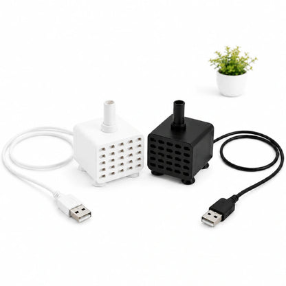 Pompe de remplacement pour fontaine à eau chat - Okeram : double modèle blanc débit réglable et noir débit fixe - AstuceChat