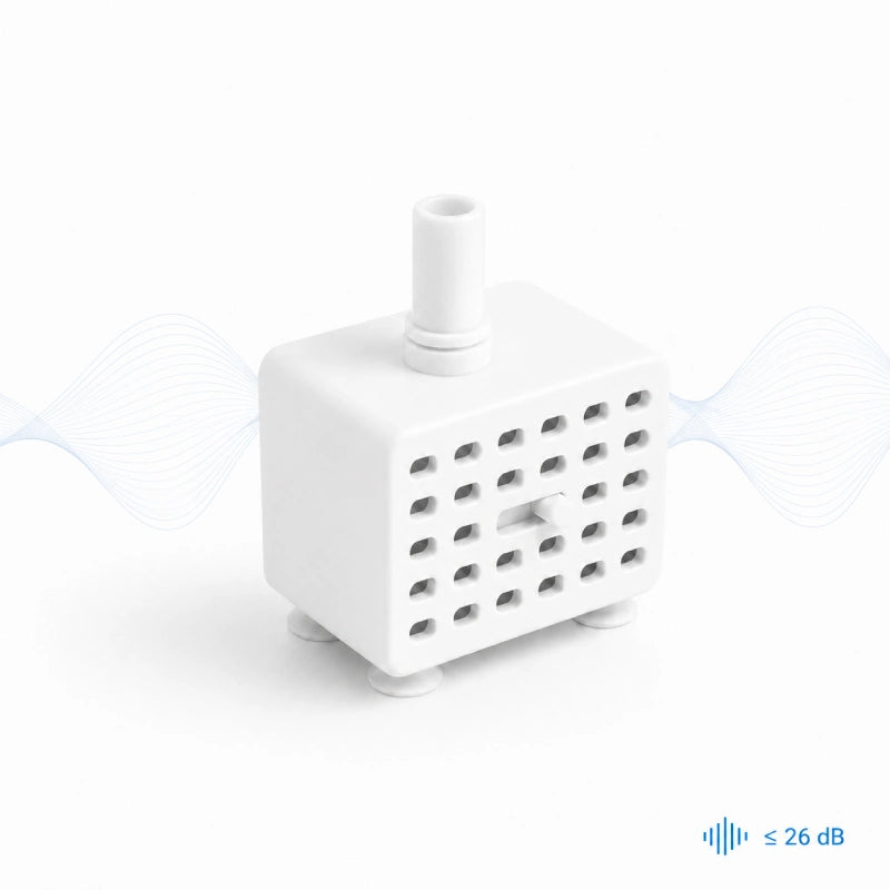 Pompe de remplacement pour fontaine à eau chat - Okeram : fonctionnement silencieux 26 dB - AstuceChat