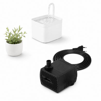 Pompe secteur pour fontaine à eau chat - Ovelou : câble secteur et fontaine compatible - AstuceChat