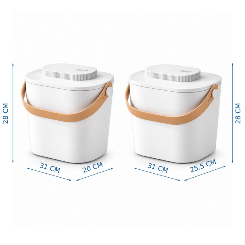 Seau croquette - Stami : dimensions des modèles Classique 8 L et Maxi 12 L - AstuceChat