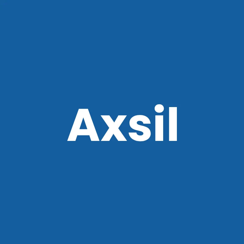 Silica gel - Axsil : nom du produit en lettres blanches sur fond bleu - AstuceChat