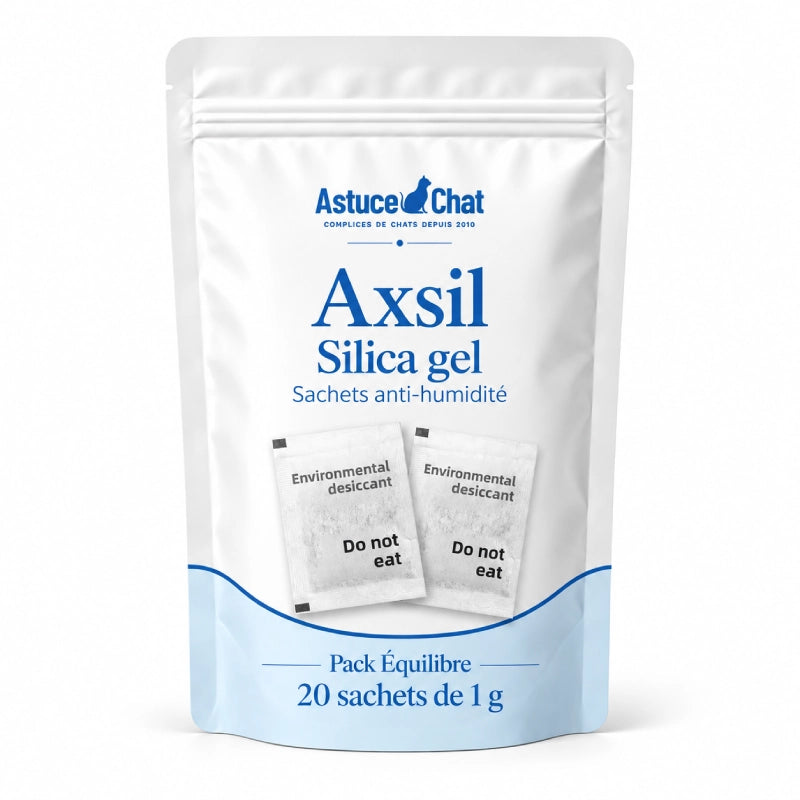 Silica gel - Axsil : Pack Équilibre de 20 sachets anti-humidité de 1 g - AstuceChat
