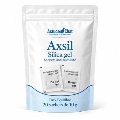 Silica gel - Axsil : Pack Équilibre de 20 sachets anti-humidité de 10 g - AstuceChat