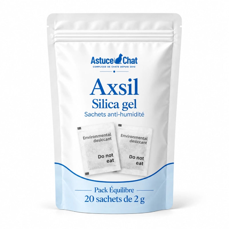Silica gel - Axsil : Pack Équilibre de 20 sachets anti-humidité de 2 g - AstuceChat